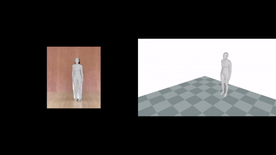 Human motion retargeted to a Unitree G1 humanoid robot